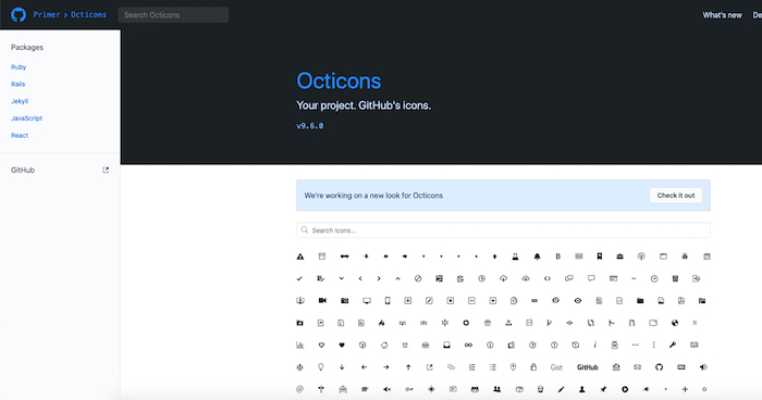 Octicons Free Icon Library