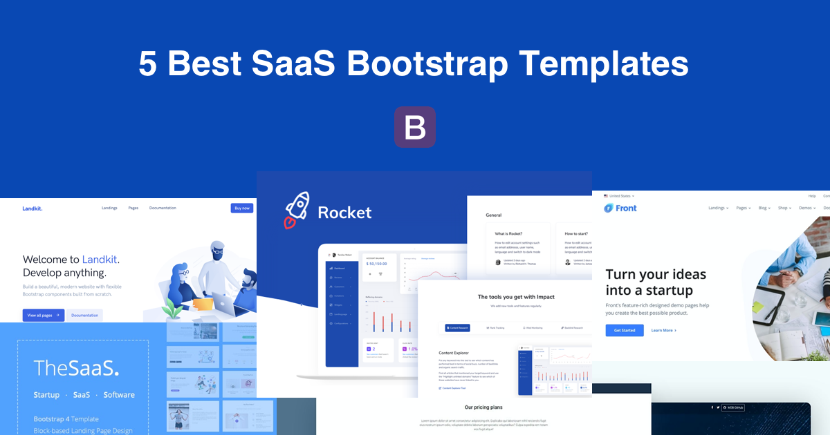 5 SaaS Best Bootstrap Templates for 2020  Themesberg Blog