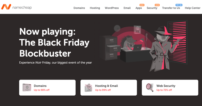 Namecheap Black Friday 2020