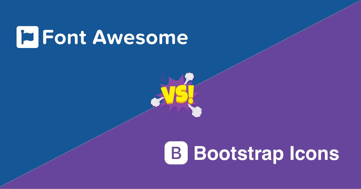 Download Bootstrap 5 Icons Vs Font Awesome Comparison Based On Design Variety And Usability Themesberg Blog