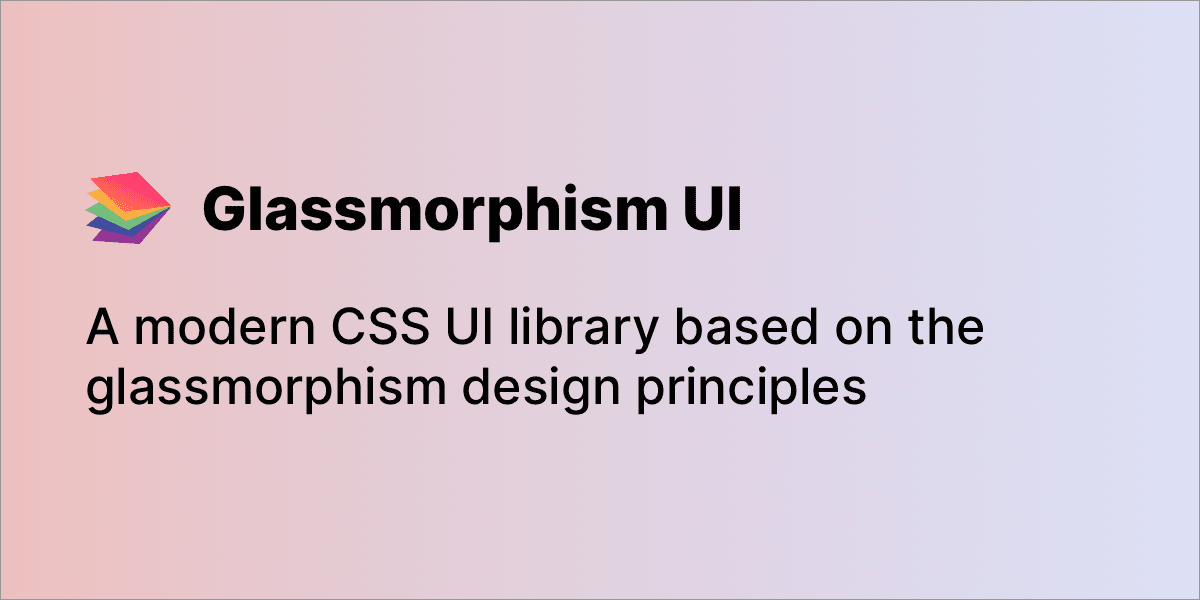 Glassmorphism UI