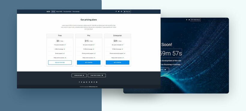 MDBootstrap SaaS Template