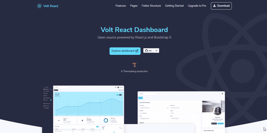 Volt React Dashboard