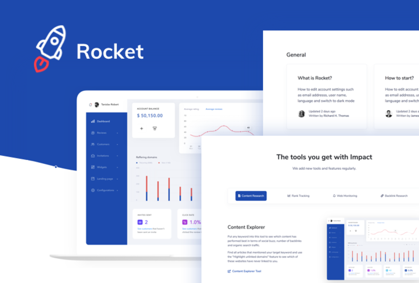 Rocket SaaS Bootstrap Template