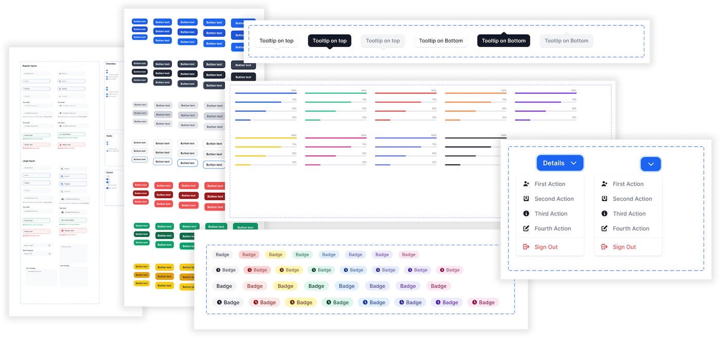 Introducing Flowbite A Figma Design Kit Built For Integration With Tailwind Css Themesberg Blog 