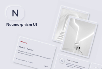Neumorphism UI Bootstrap Preview